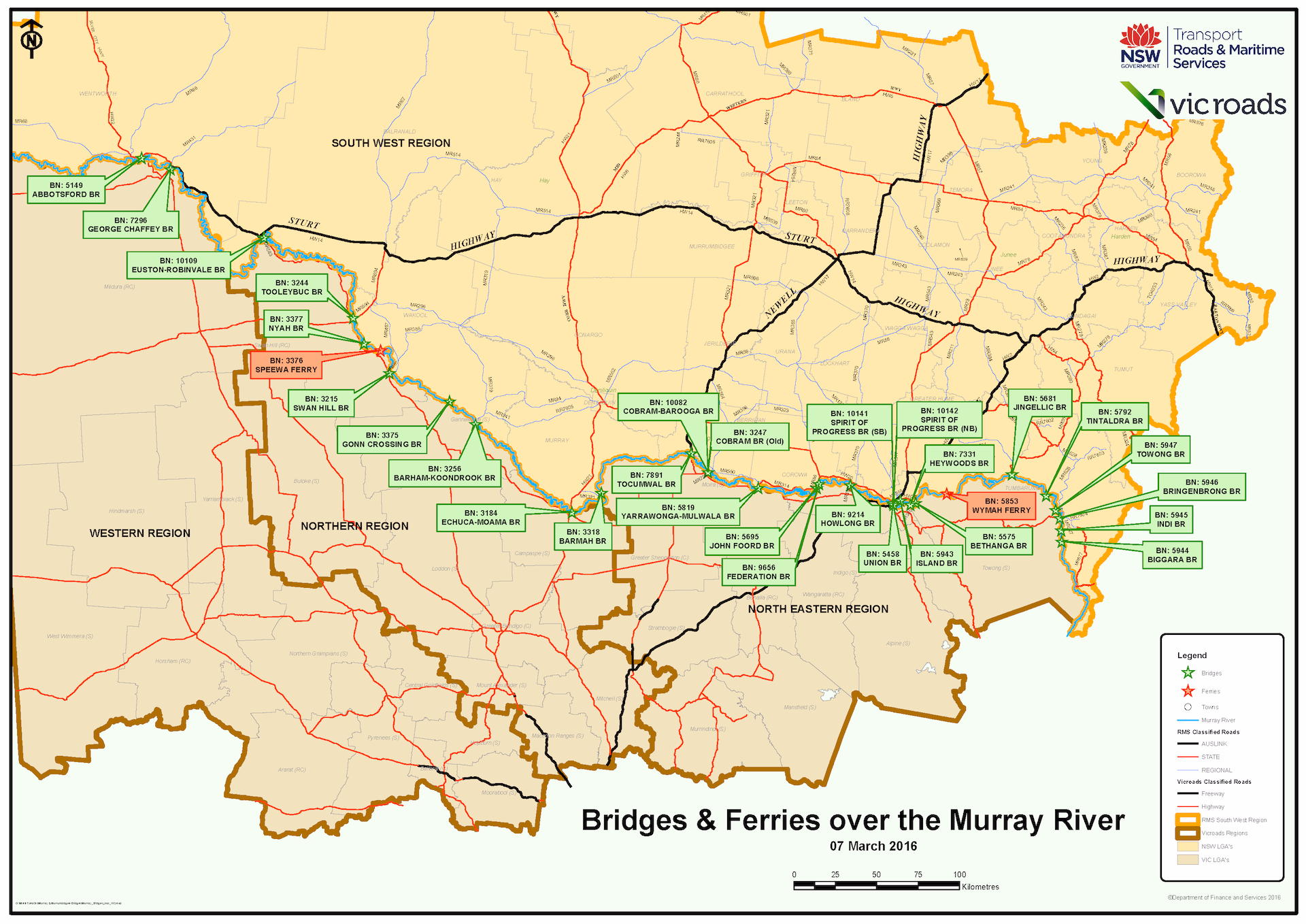 A report on the assessment of the Murray River Crossings